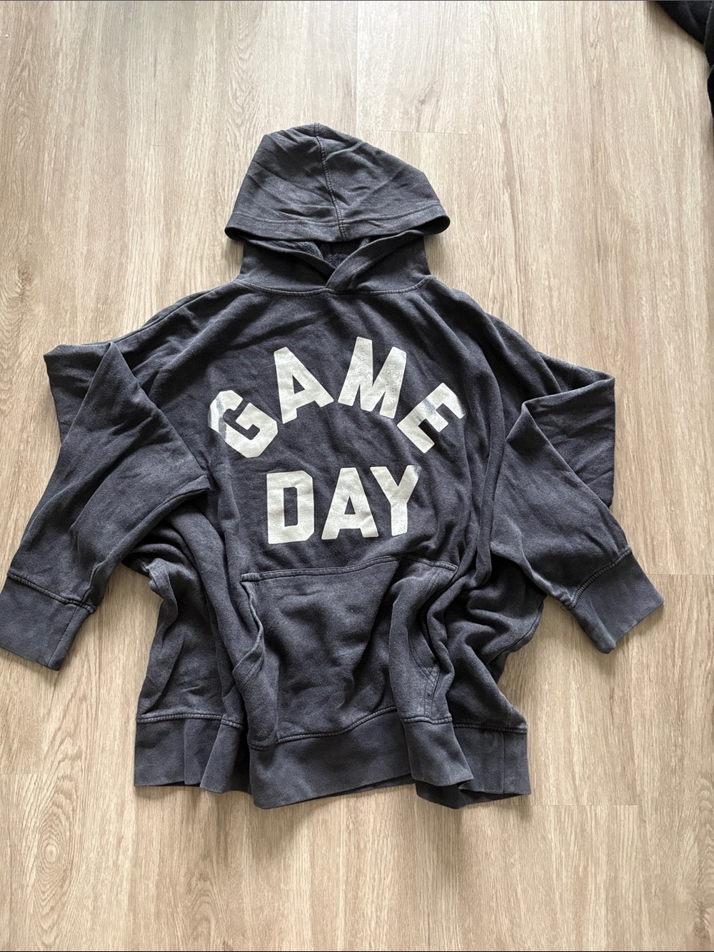 GAME DAY Pullover Hoodie - Charcoal Gray